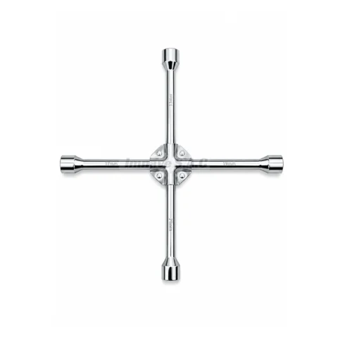 Llave de cruz 14″ pulida y cromada reforzada