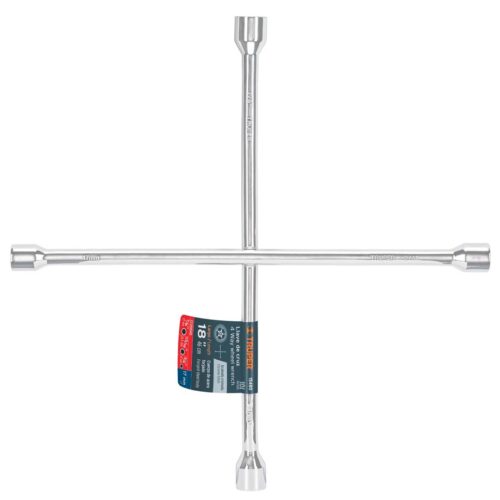 Llave de cruz 18" pulida y cromada, Truper